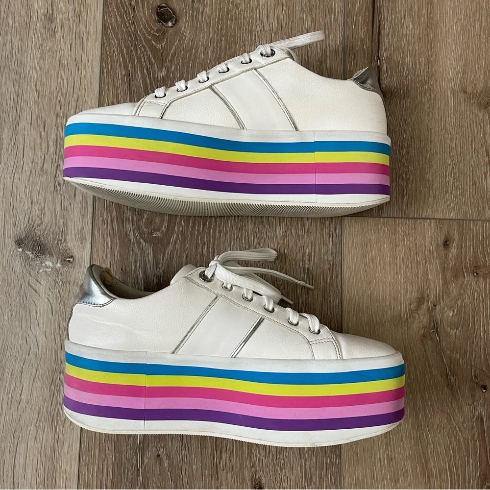 Rare ALDO Nydoilia Platform Sneakers Women’s 8.5 Chunky Sole Lace Up